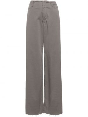 Kalhoty s oděrkami relaxed fit Mm6 Maison Margiela šedé