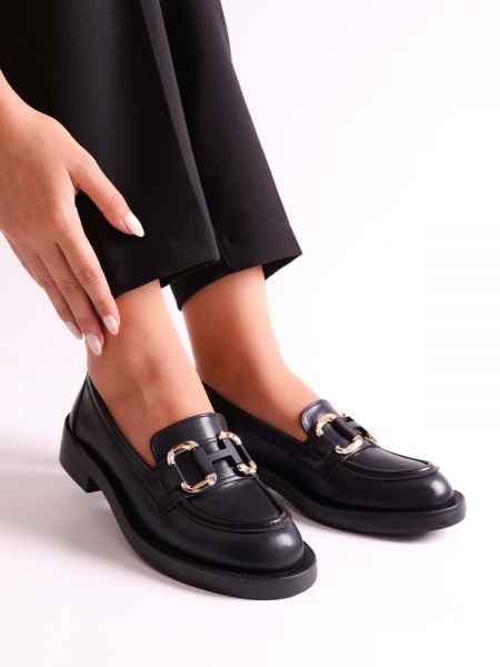 Pantofi loafer cu cataramă Shoeberry negru