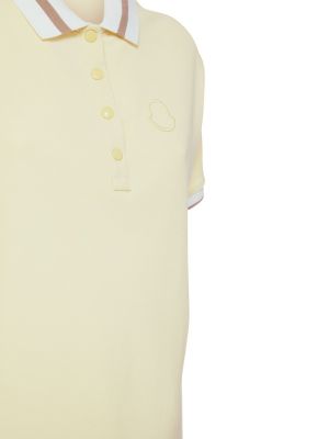 Džersis medvilninis polo marškinėliai Moncler geltona