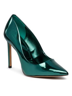 Полуотворени обувки с ток с ток Aldo зелено
