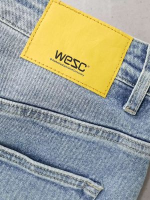 Узкие джинсы WESC темно-синего цвета