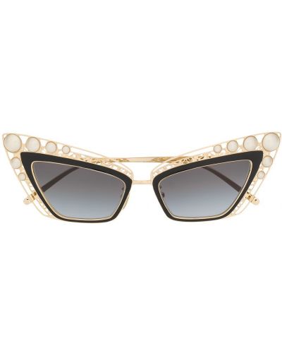 Gafas de sol con perlas Dolce & Gabbana Eyewear dorado