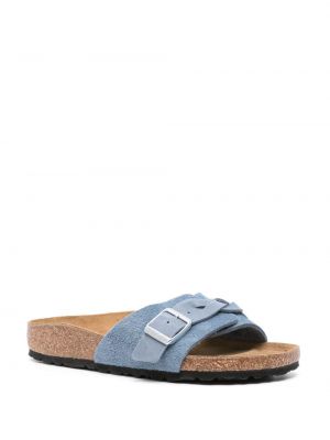 Punutud nahast sandaalid Birkenstock sinine