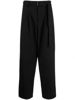 Pantalon en laine slim Attachment noir