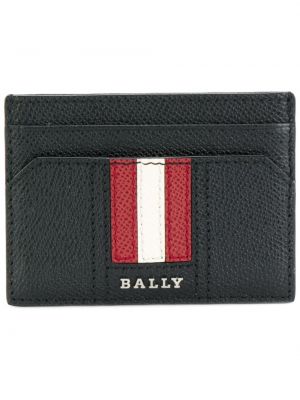 Pruhovaná peňaženka Bally čierna