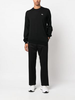 Vlněný svetr s výšivkou Comme Des Garçons Shirt černý