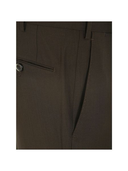 Pantalones de lana slim fit sin tacón Pt01