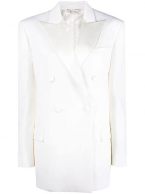 Μάλλινο παλτό Rev λευκό
