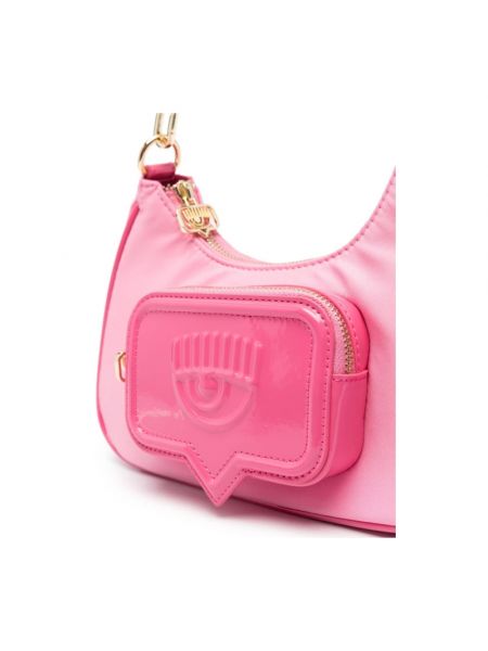 Bolsa de hombro con bolsillos Chiara Ferragni Collection rosa