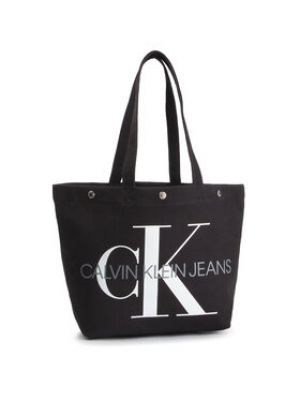 Shopper kabelka Calvin Klein Jeans černá