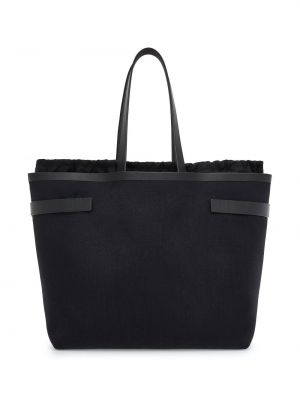 Shopper kabelka s přezkou Ferragamo černá
