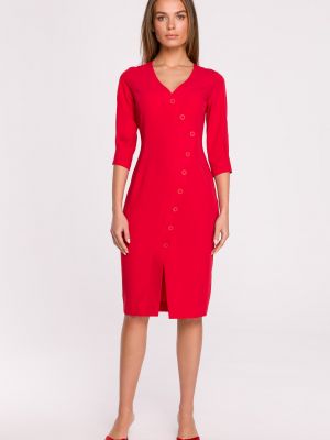 Nööpidega kleit Stylove punane