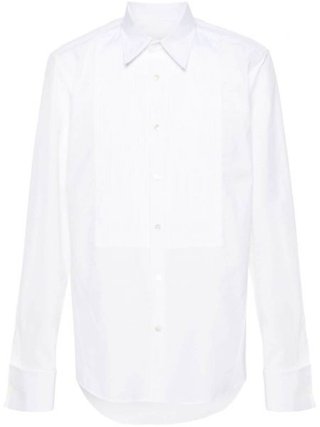 Памучна риза Lanvin бяло