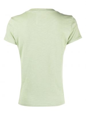 Koszulka bawełniana z nadrukiem Mother zielona
