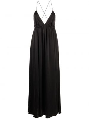 Μεταξωτή μάξι φόρεμα Zimmermann μαύρο