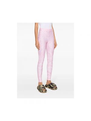 Leggings skinny con estampado Versace rosa