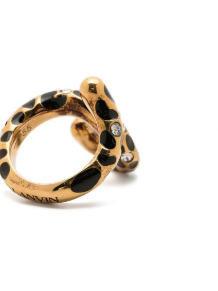 Křišťálový prsten Lanvin zlatý
