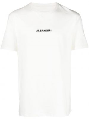 Bavlněné tričko s potiskem Jil Sander