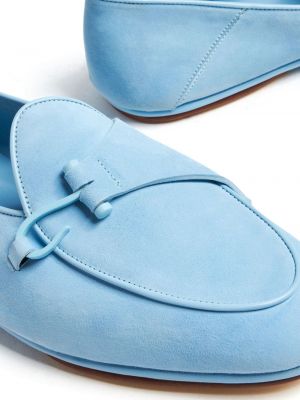 Semišové loafers Edhen Milano modré