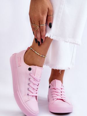 Sneakersy w gwiazdy Big Star Shoes różowe