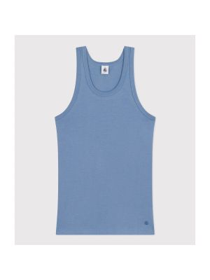 Camiseta sin mangas de cuello redondo Petit Bateau azul
