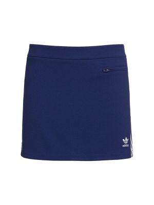 Falda de crepé Adidas Originals azul