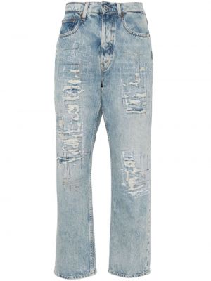 Koszula jeansowa skórzana na zamek bawełniana Polo Ralph Lauren