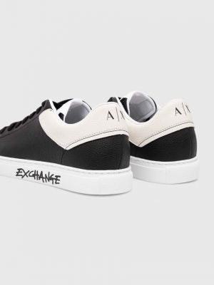 Sneakerși Armani Exchange negru