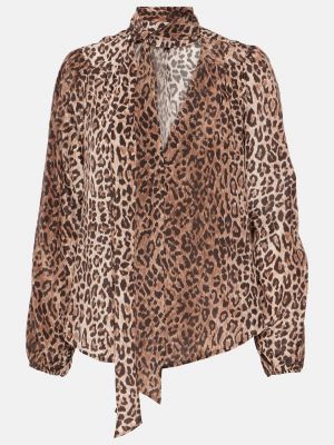 Леопардовая блузка с принтом Rixo