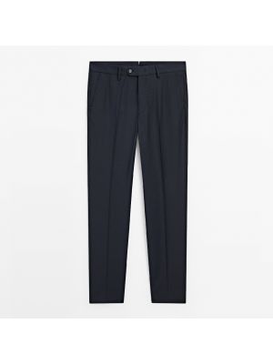 Костюмные брюки Massimo Dutti синие