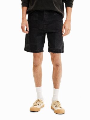 Shorts en jean Desigual noir
