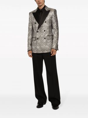 Žakárový saténový oblek Dolce & Gabbana