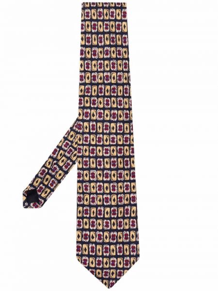 Копринена вратовръзка с принт Prada Pre-owned