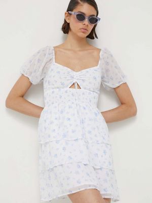 Mini šaty Hollister Co. bílé