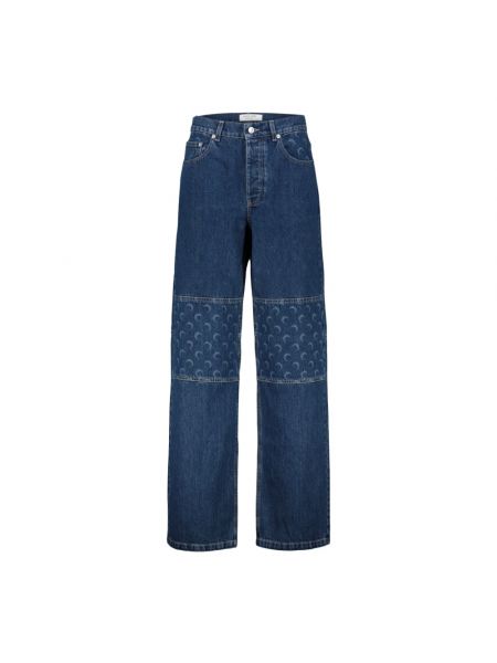 Jeans mit print Marine Serre blau