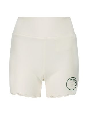 Pantaloncini sportivi in jersey Marysia bianco