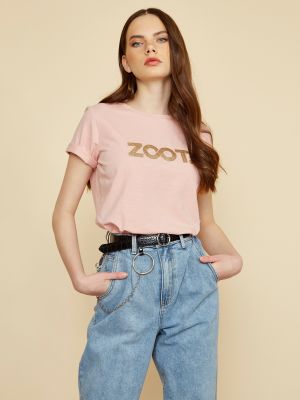 Tričko s potiskem Zoot růžové