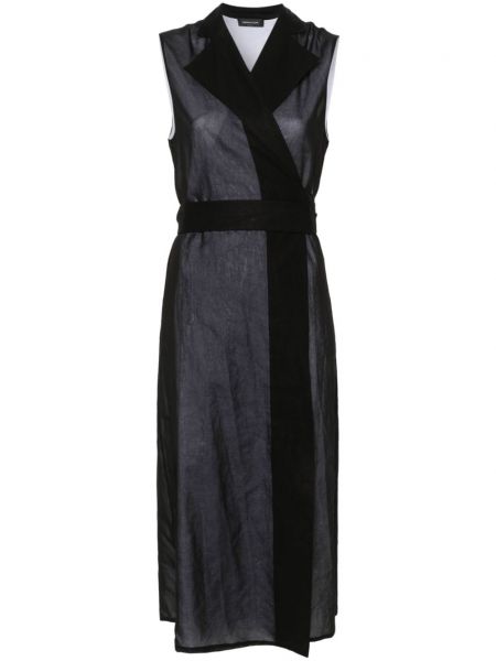 Βαμβακερή μάξι φόρεμα Fabiana Filippi μαύρο