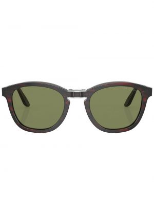 Sončna očala s črtami s potiskom Giorgio Armani rjava