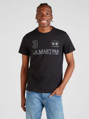 Marškinėliai La Martina juoda