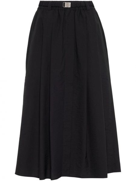 Midi sukně Brunello Cucinelli černé