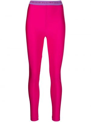 Stretch bukser Versace Jeans Couture rosa