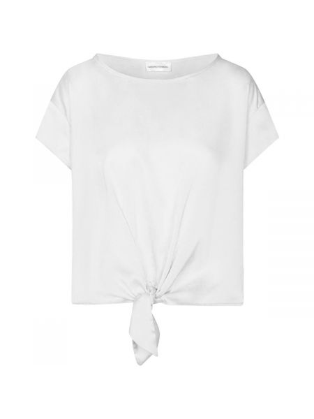 Polo majica sa dugačkim rukavima Sandro Ferrone bijela