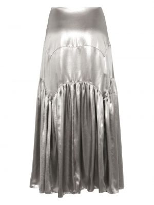 Długa spódnica Lanvin srebrna