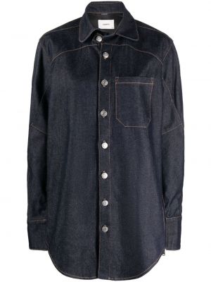 Oversize džinsa krekls Coperni zils