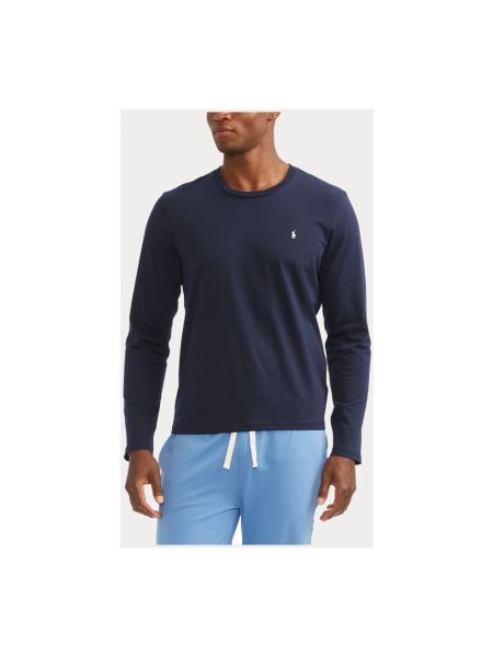 Suéter de algodón de punto Ralph Lauren azul