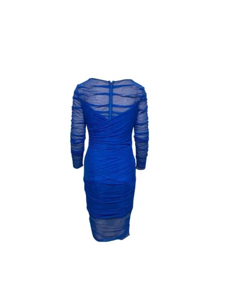 Nylonowa sukienka Versace Pre-owned niebieska