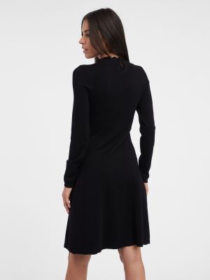 Pletené šaty Orsay čierna