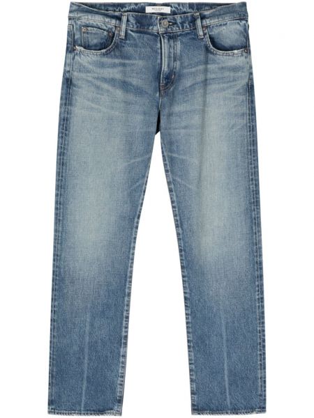 Retro low waist straight jeans Moussy Vintage blau