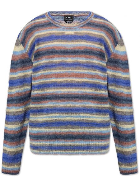 Moherinis ilgas megztinis A.p.c. mėlyna